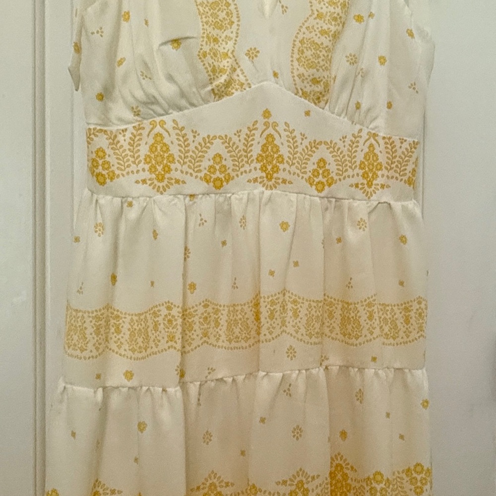 Floral Yellow and White Dress size 12